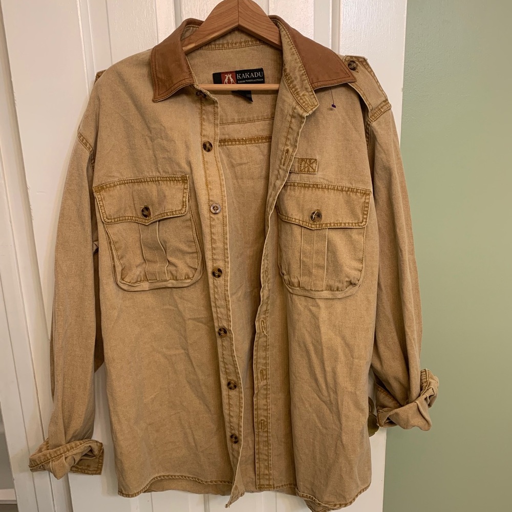 Kakadu southern cross shirt in mustard